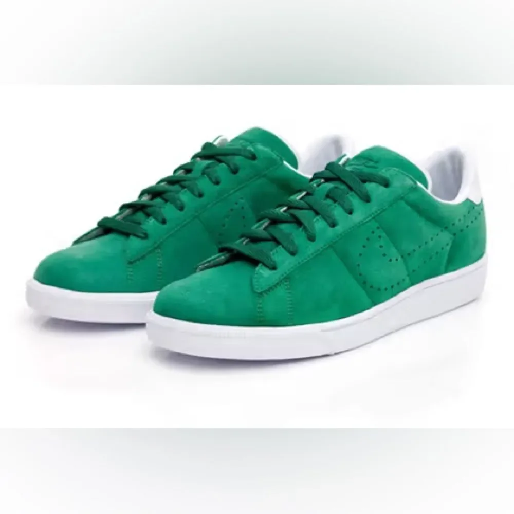 NIKE Men's Tennis Classic CS Premium Suede Sneakers Size 12 Pine Green Lace Up